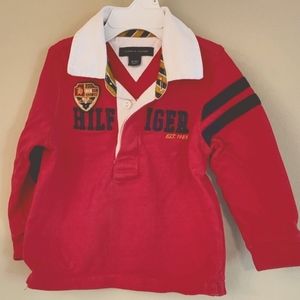 Tommy Hilfiger long sleeved collared tee shirt